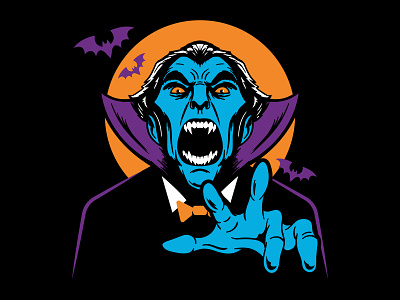 Dracula graphic design illustration
