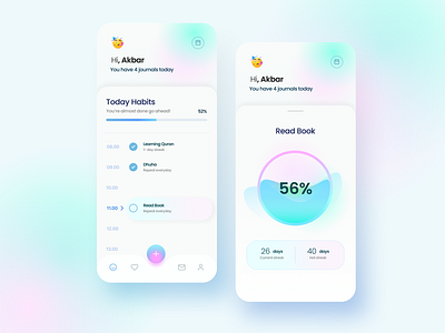 Habit Tracker android design habit ios journal app tracker ui ux