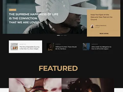 Leonas blog clean creative design design editorial fashion design grid landingpage magazine minimal news theme trend design ui