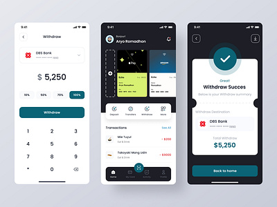 Finance Mobile App app clean design finance mobile app ui ui design wallet web design