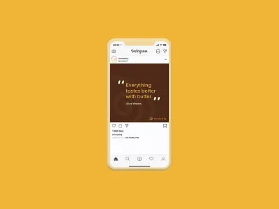 Some butter-ful social posts designed for Smoothly 🧈 butter marketing posts quotes social social designs social media social posts yellow colour palette yellow design
