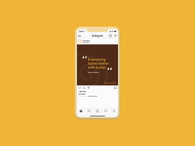 Some butter-ful social posts designed for Smoothly 🧈 butter marketing posts quotes social social designs social media social posts yellow colour palette yellow design