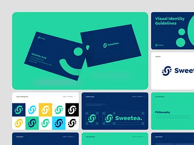 Sweetea - Visual Identity brand brand application brand guidelines brand identity branding guide guidelines logo logo design logo mark logo symbol mockup tea visual visual guide visual identity