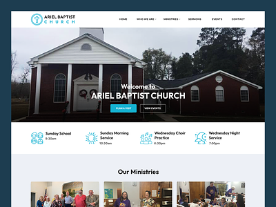 Ariel Baptist Church // Web Design christian christian web design church church web design gospel ministry ministry web design