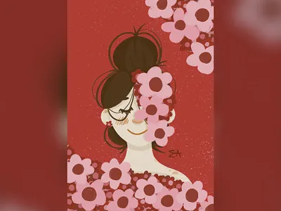 BLOSSOM art artist blossom character design design character illustration love spring