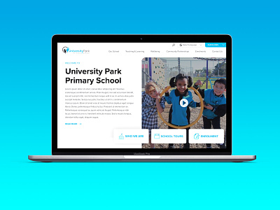 Website Design University Park PS australia colourful design education freelancer krystle krystlesvetlana primary school web design