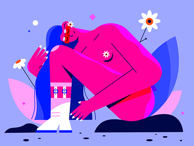 Selfcare 2d characterdesign flat flat illustration illustration motion graphics vector