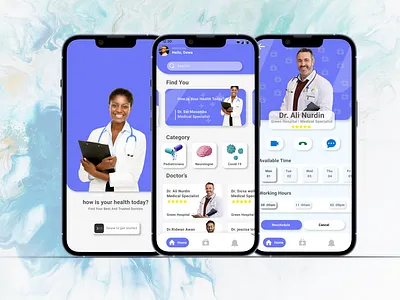 Health Today App app design ui ux