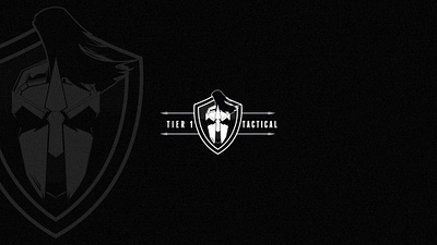 Tier 1 Tactical badgedesign branding design graphicdesign icon logo logobrand shield spartan spear tactical tacticaltraining