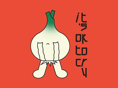 it's okay to cry character character design characters flat illustraion phrases type typography