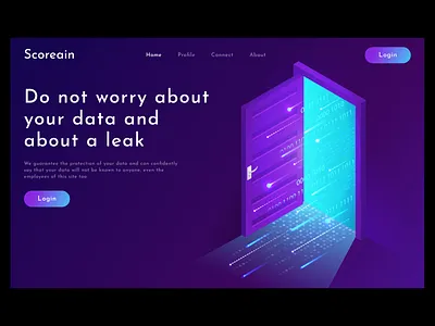 Scoreian Home Page app art work batix clean creative data data leak design illustration minimal modern modern web ui ui ux web web design web page website