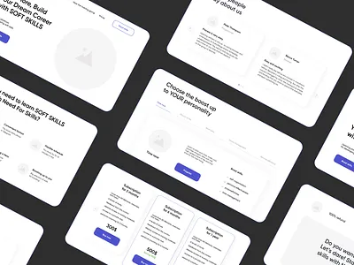 Wireframe Landing Page for Learning Platform design landing landing page plamform prototype site tilda ui ux uxui webdesign wireframe