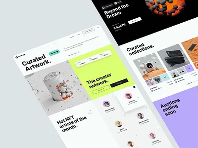 Crypter 2.0 - NFT Marketplace UI Kit artwork clean creator figma figma source file landing page marketplace template marketplace ui kit minimal mint nft nft nft marketplace ui ui design ui kit ui template user interface ux ux design web design