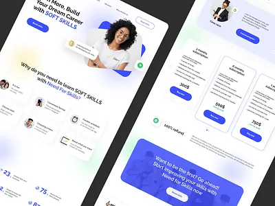 Design Landing Page for Learning Platform design education landing landing page planform site tilda ui uxui webdesign