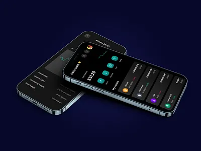 Crypto wallet app appdesign crypto cryptowallet dark darkmode design green mobile mobiledesign ui ui ux uidesign ux ux design