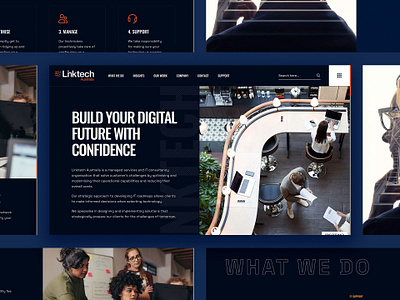 Website for Linktech Australia australia it marketing leftleads marketing agency melbourne technology web design