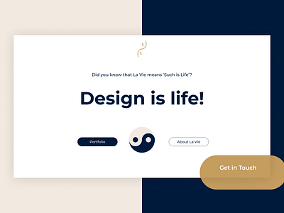 La Vie Design Studio portfolio website