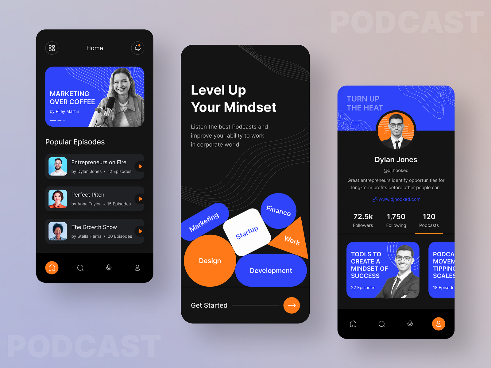 Corporate Podcast App Design by MQoS UI/UX for MultiQoS on Dribbble
