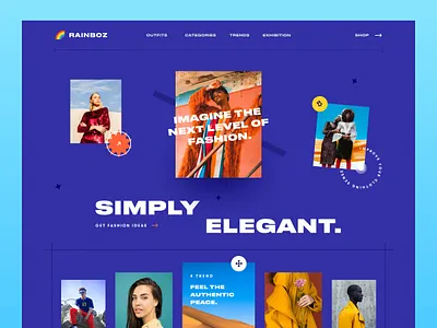 Fashion Blog Website article beauty blog clothing ecommerce editorial fashion glamour homepage landing page magazine makeup mockup outfit photography trend web design website website design women