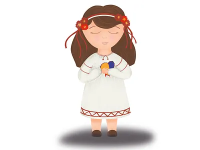 My ukrainian heart book bookillustration illustration minimal procreate