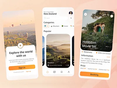 Travel service - Mobile app app mobile app mobile design tourism travel travel agency travel app travel service traveling trip