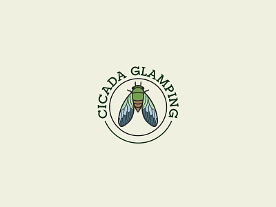 Cicada glamping логотип