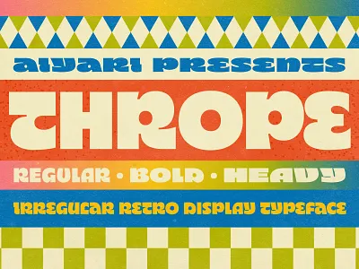 Thrope Font Family aiyari bold font display logo logo font open type playful font retro trendy font typeface vintage