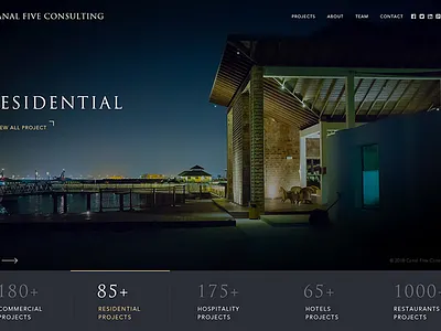 Parallax Website Design for Real Estate Business branding graphic design