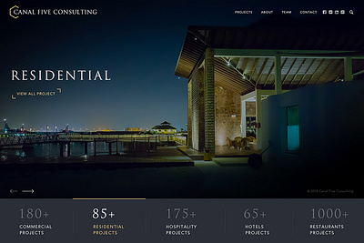 Parallax Website Design for Real Estate Business branding graphic design