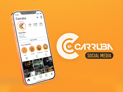 Carruba- Social Media branding logo social media