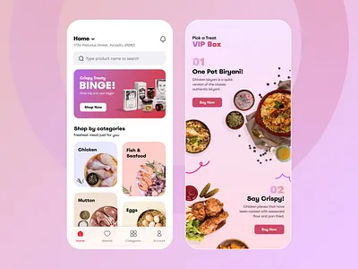Meat Delivery App amazon grocery big basket delivery app design fipola flipcart food delivery fresh to home grocery app grocery delivery instacart licious meat meat delivery meatigo online shop swiggy tender cuts uber eats zomato