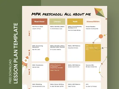 Weekly Preschool Lesson Plan Free Google Docs Template academy docs document google high lesson lessonplan plan preschool print printing school study studyplan template templates weekly