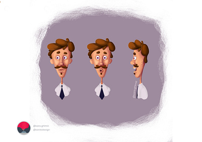 character design 3d animation character design creative creativeartist dailyillustration digital painting digitalart digitalillustration dribbble graphic design illustration illustrator man motion graphics photoshop surprised man ui vector wacom