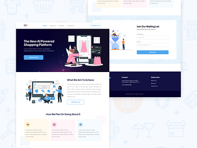 Waitlist Page app branding design graphic design illustration logo typography ui ux vector