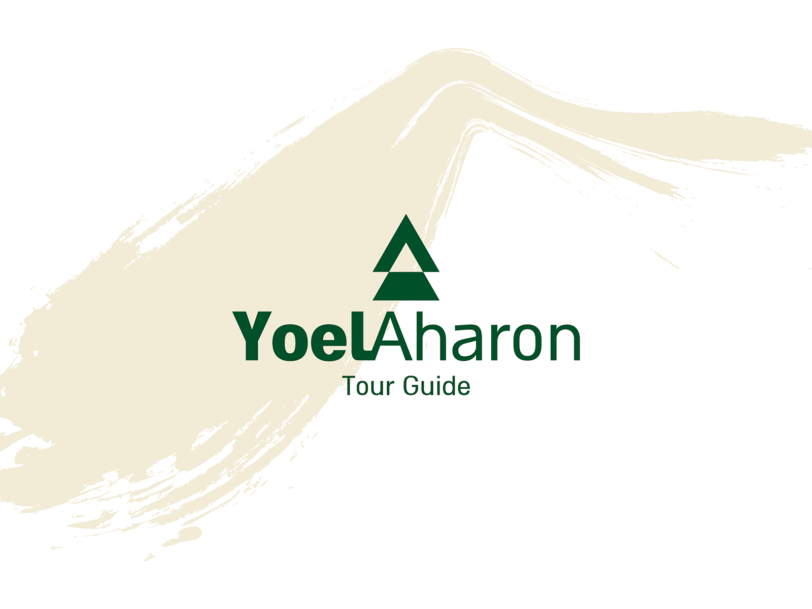 Yoel Aharon - Tour Guide - Branding branding business card dark green design graphic design illustration logo nature orange tour guide typography ui vector