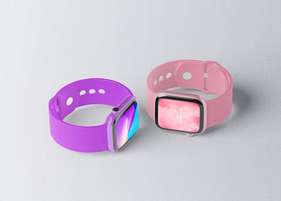 Smartwatch Mockup abstract apple clean clock design device display gadget mockup presentation realistic simple smartwatch smartwatch design smartwatch mockup smartwatch template smartwatches ui web webpage