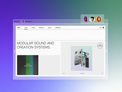 Concurrent Editing animation builder collaboration concurrent editing design editor x graphic design site ui web design website
