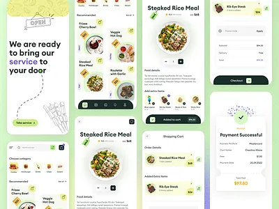 Food delivery service app design app app design delivery app delivery service app food app food app design food delivery food delivery app food delivery mobile app food order minimal mobile app mobile app design mobile ui restaurant app trendy ui uiux