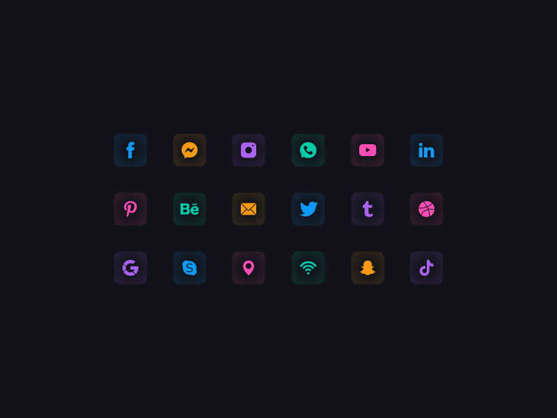 Social Media Icons - FREE branding dark design facebook glass glassmorphism graphic design icons illustration instagram simple social media tiktok typography vector youtube