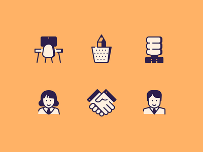 More office icons company handshake icon icon collection icon library icon pack icon set iconography icons line icons office office desk office icons pencil remote work spot icons startup icons ui visual design watercooler