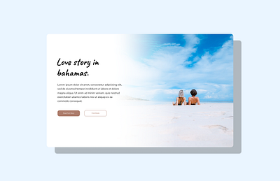 Blog post #001 beach blog blog post blue dailyui design figma landing page love ui uidesign ux web webdesign