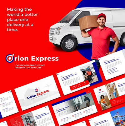 Orion Express - Logistic & Shipping Service Powerpoint Template