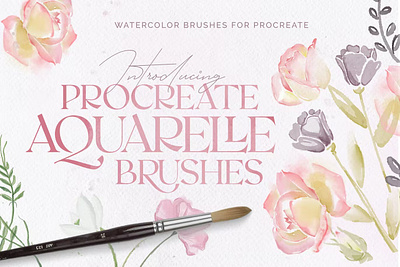 Aquarelle Watercolor: Procreate Brushes aquarelle brush brushes cartoon design illustration kids lettering paper procreate procreate brush procreate brushes procreate watercolor sketch text texures watercolor watercolor brush watercolor brushes wedding