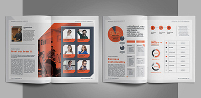 Company Profile annual annual report brand stationery branding brochure business clean company company profile corporate geometric identity indesign modern print print template profile report stationary template