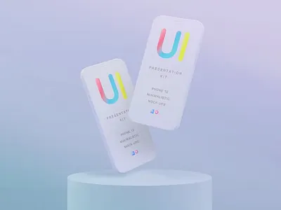 iPhone Responsive Device Mockup abstract clay clean device display iphone 12 iphone design iphone mockup iphone mockups iphone template mockup phone phone mockup presentation realistic screen showcase simple smartphone ui