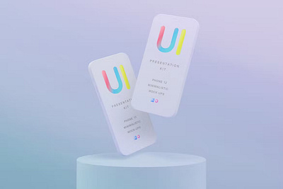 iPhone Responsive Device Mockup abstract clay clean device display iphone 12 iphone design iphone mockup iphone mockups iphone template mockup phone phone mockup presentation realistic screen showcase simple smartphone ui