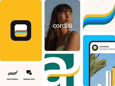 Cordial Brandmark art direction assets brand branding brandmark colors graphic design identity logo logotype marketing pattern saas ui visual design
