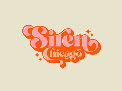 Logo Design for a Pole dance studio Siren Chicago branding design graphic design logo logo design rebranding retro retro branding retro design retro logo vintage vintage branding vintage design vintage logo
