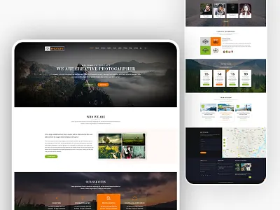 Photography Website Landing Page Design beautiful photography landscape photography nature photographer photography photooftheday portrait photography selfie street photography summer photography sunset photography