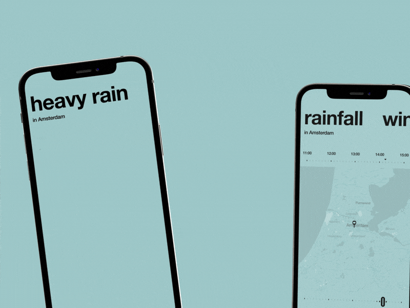 Buienalarm Redesign animation branding buienalarm clean dutch logo mobile app motion motion design netherlands ui ui design visual design weather app